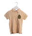 A Beige Short Sleeve Polos from Velveteen in size 5T for boy. (Front View)