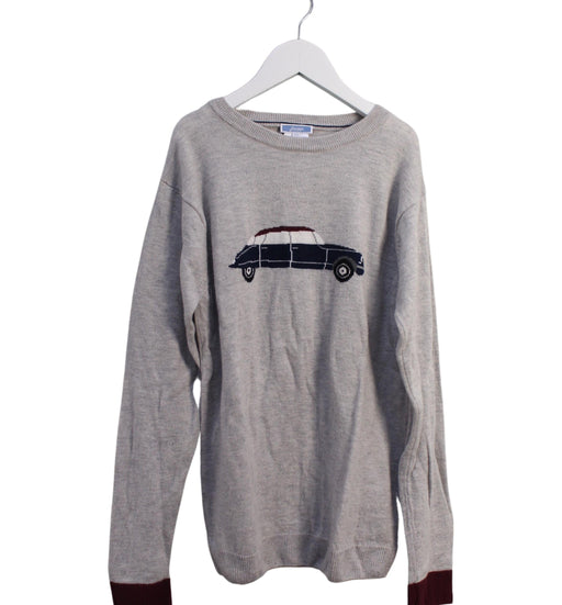 A Grey Knit Sweaters from Jacadi in size 12Y for boy. (Front View)