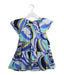 A Blue Short Sleeve Dresses from Emilio Pucci in size 4T for girl. (Front View)