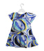 A Blue Short Sleeve Dresses from Emilio Pucci in size 4T for girl. (Back View)