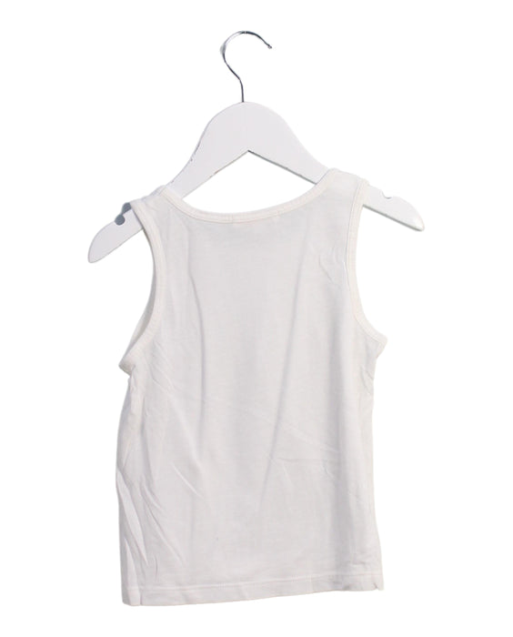 A White Sleeveless Tops from Chloe in size 4T for girl. (Back View)