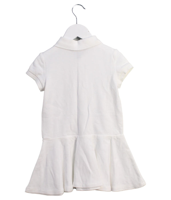 A White Short Sleeve Dresses from Polo Ralph Lauren in size 3T for girl. (Back View)