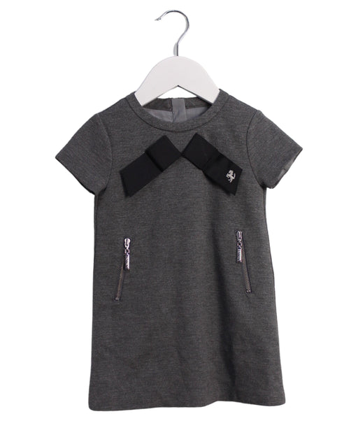 A Grey Short Sleeve Dresses from Ferrari in size 6-12M for girl. (Front View)