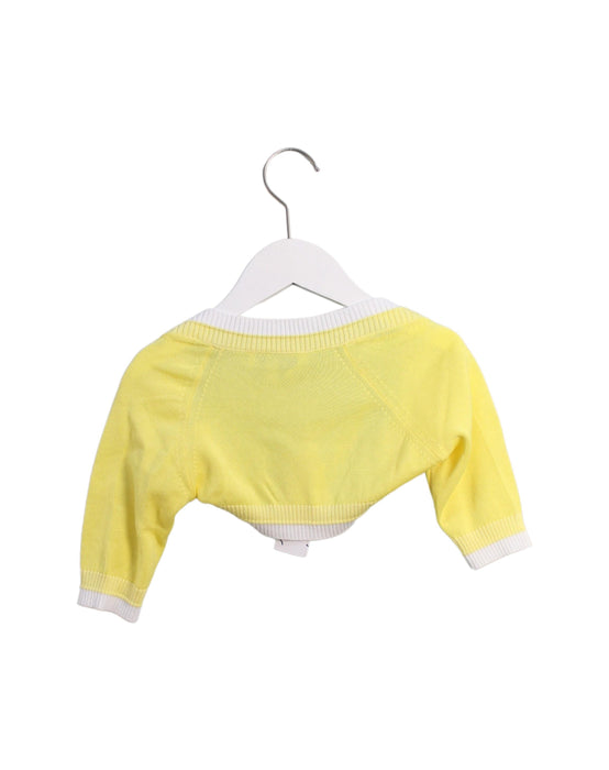 A Yellow Cardigans from Simonetta in size 8Y for girl. (Back View)