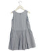 A Blue Sleeveless Dresses from Jacadi in size 6T for girl. (Back View)