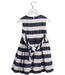 A Navy Sleeveless Dresses from Il Gufo in size 3T for girl. (Back View)