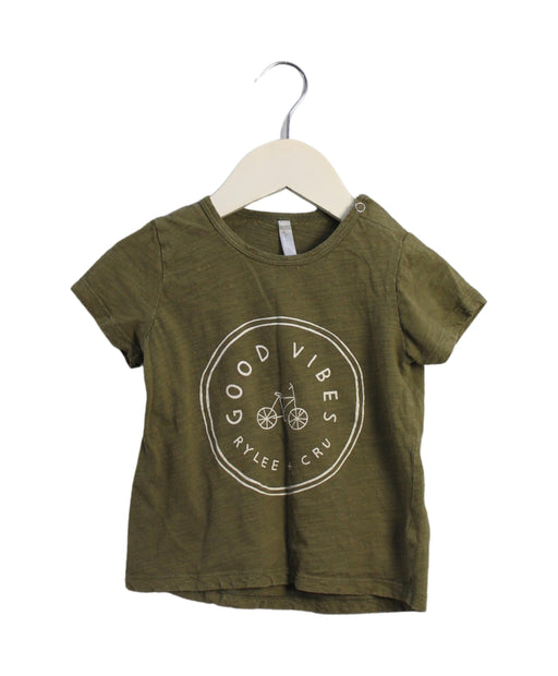 A Green Short Sleeve T Shirts from Rylee + Cru in size 18-24M for girl. (Front View)