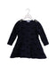 A Navy Long Sleeve Dresses from Jacadi in size 4T for girl. (Front View)