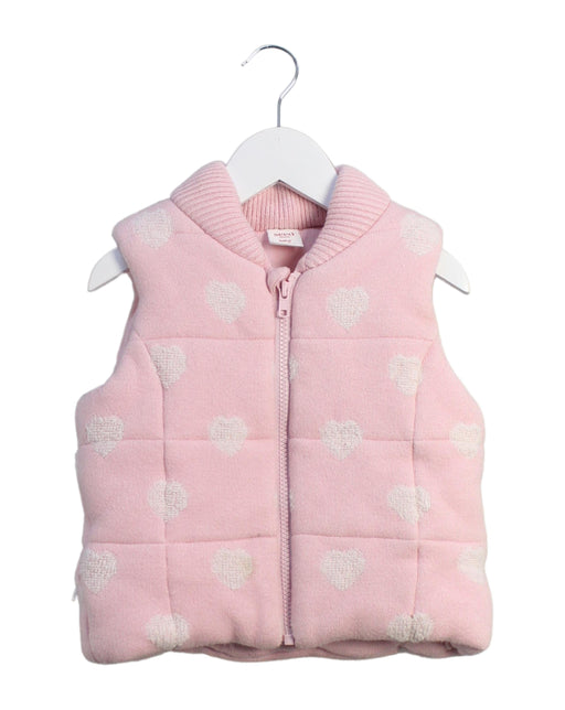 A Pink Outerwear Vests from Seed in size 18-24M for girl. (Front View)