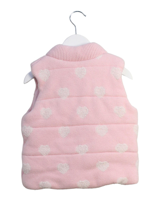 A Pink Outerwear Vests from Seed in size 18-24M for girl. (Back View)