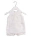 A White Sleeveless Rompers from Jacadi in size 0-3M for boy. (Front View)