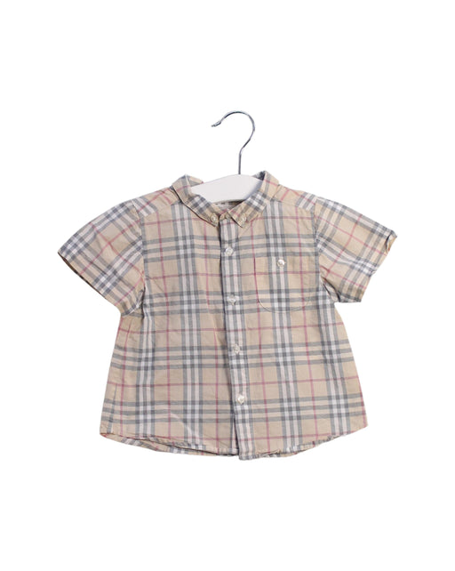 A Brown Shirts from Burberry in size 6-12M for boy. (Front View)