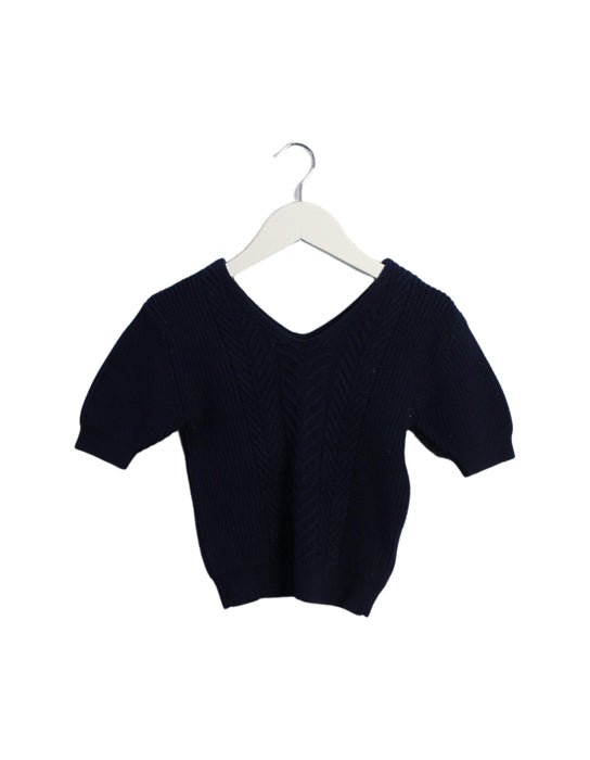 A Navy Short Sleeve Tops from Snidel Girl in size 7Y for girl. (Front View)
