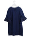A Navy Short Sleeve Dresses from Zhoe & Tobiah in size 8Y for girl. (Back View)