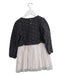 A Grey Long Sleeve Dresses from Petit Bateau in size 6T for girl. (Back View)