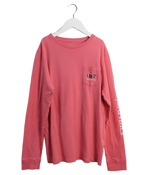 A Pink Long Sleeve Tops from Vineyard Vines in size 12Y for girl. (Front View)