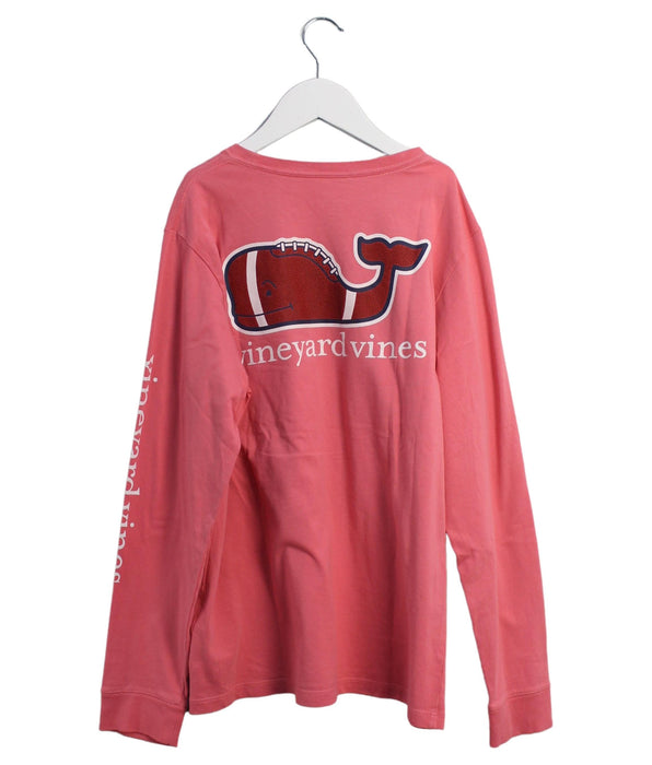 A Pink Long Sleeve Tops from Vineyard Vines in size 12Y for girl. (Back View)