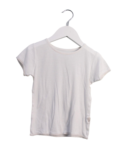 A White Short Sleeve T Shirts from Mides in size 3T for boy. (Front View)