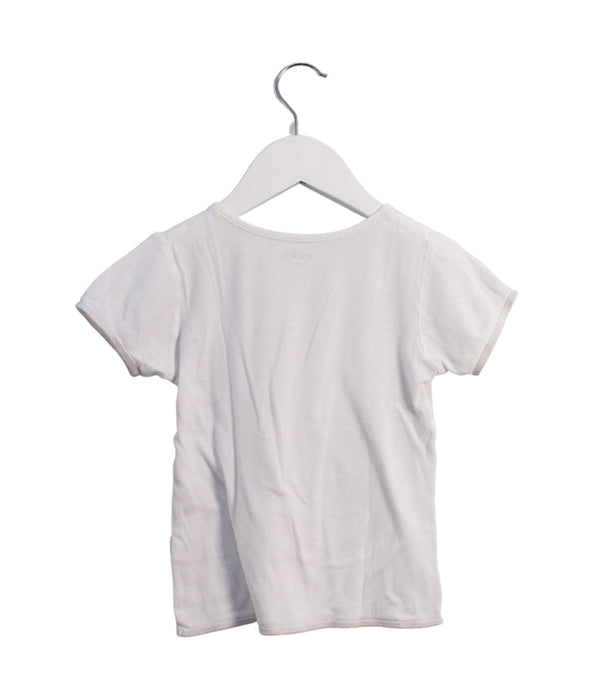 A White Short Sleeve T Shirts from Mides in size 3T for boy. (Back View)