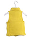 A Yellow Outerwear Vests from Petit Bateau in size 4T for boy. (Back View)