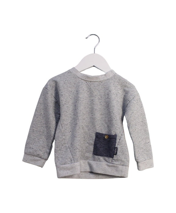 A Grey Crewneck Sweatshirts from Mides in size 2T for boy. (Front View)
