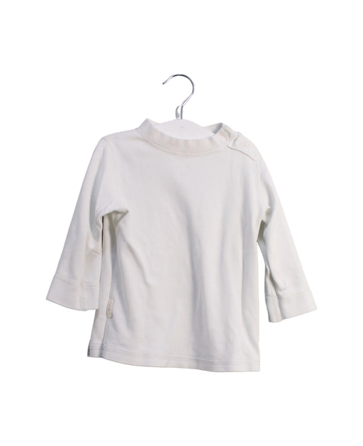 A White Long Sleeve Tops from Mides in size 18-24M for boy. (Front View)