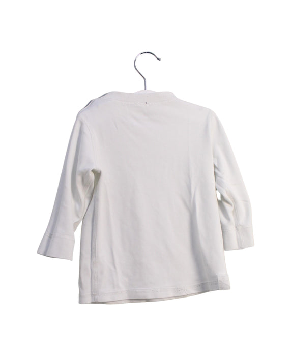 A White Long Sleeve Tops from Mides in size 18-24M for boy. (Back View)