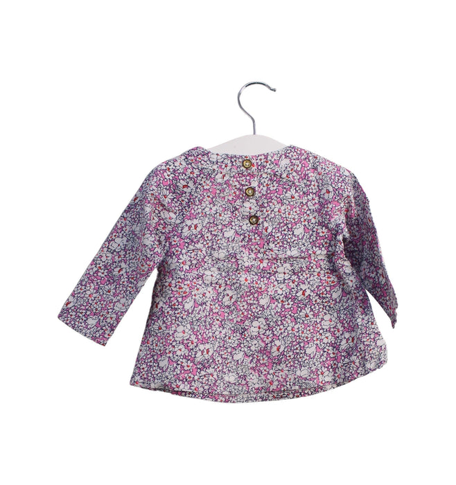 A Pink Long Sleeve Tops from Juicy Couture in size 3-6M for girl. (Back View)
