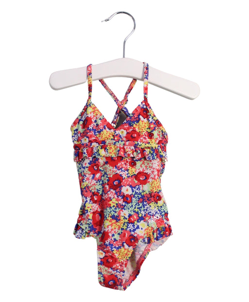 A Red Swimsuits from Mexx in size 6-12M for girl. (Front View)