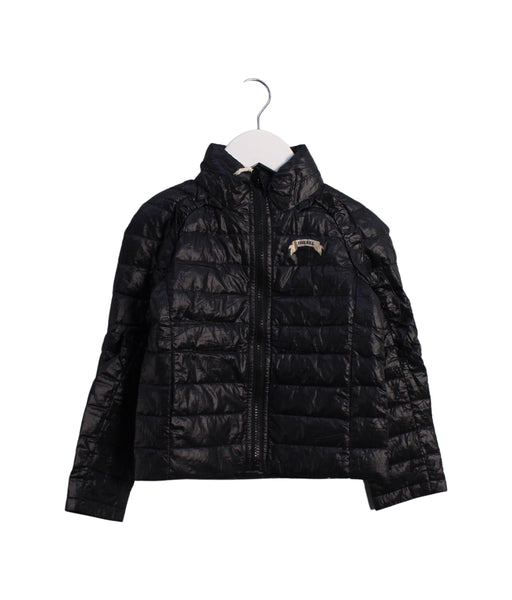 A Black Lightweight Jackets from Diesel in size 4T for boy. (Front View)