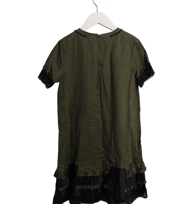 A Green Short Sleeve Dresses from Diesel in size 8Y for girl. (Back View)