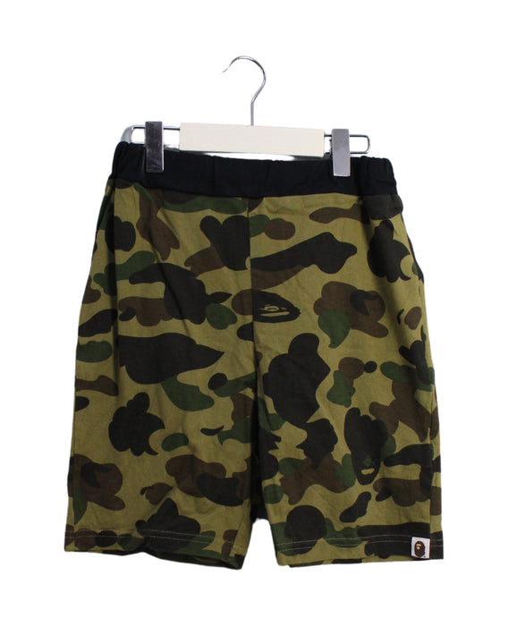 A Green Shorts from BAPE KIDS in size 5T for boy. (Front View)