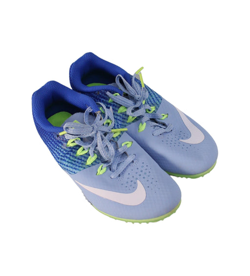 A Blue Cleats/Soccer Shoes from Nike in size 10Y for boy. (Front View)