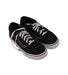 A Black Sneakers from Vans in size 6T for girl. (Front View)