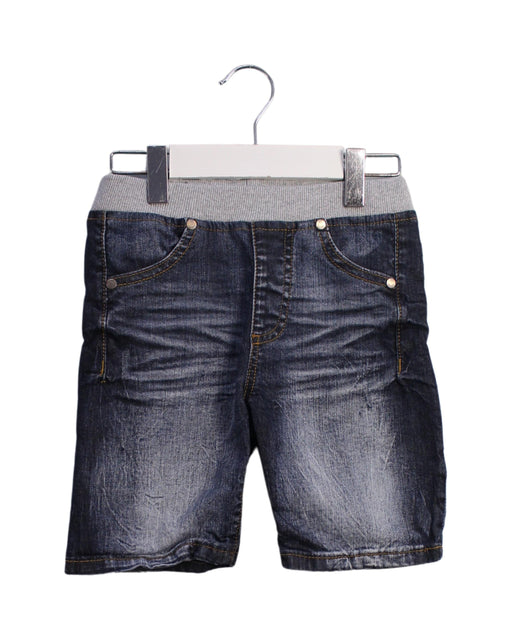 A Navy Shorts from Ice Iceberg in size 6T for boy. (Front View)