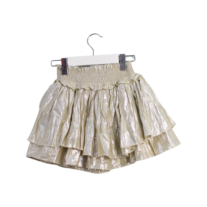 A Gold Skorts from Velveteen in size 6T for girl. (Back View)