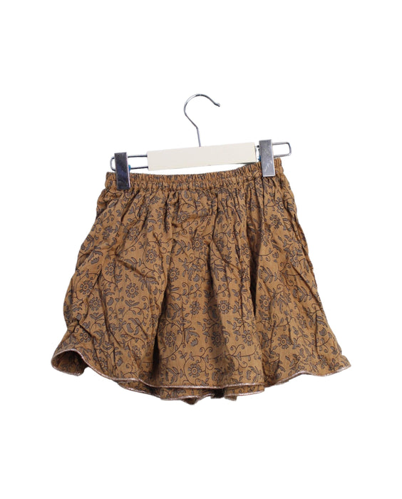 A Brown Short Skirts from Velveteen in size 3T for girl. (Back View)
