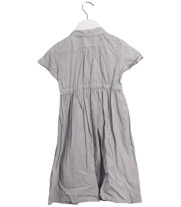 A Grey Short Sleeve Dresses from Bonpoint in size 4T for girl. (Back View)