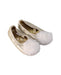 A Gold Flats from Bonpoint in size 5T for girl. (Front View)