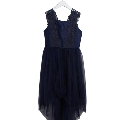 A Navy Sleeveless Dresses from Monsoon in size 13Y for girl. (Front View)