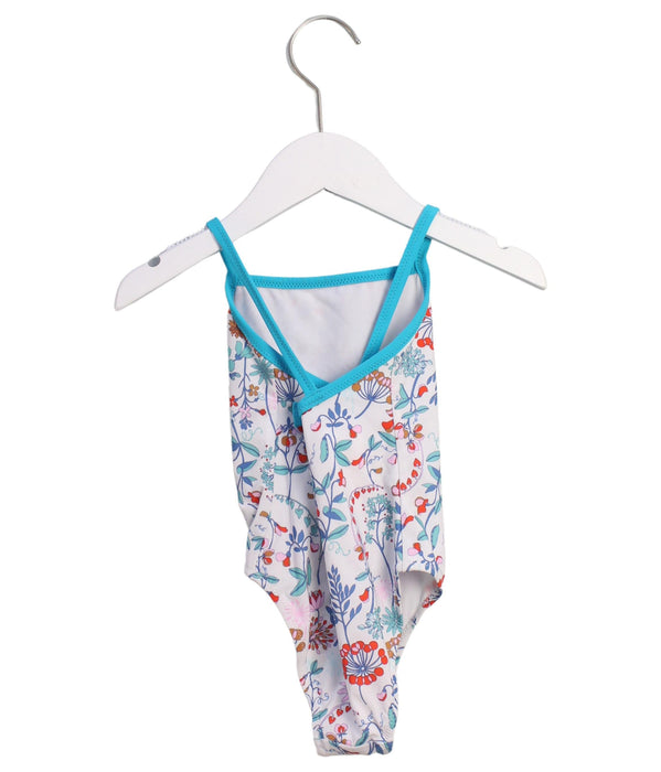 A White Swimsuits from Jacadi in size 3T for girl. (Back View)