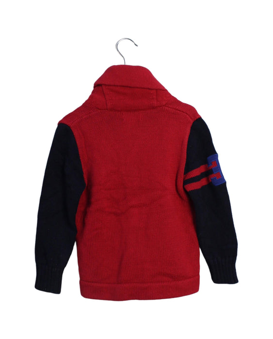 A Red Lightweight Jackets from Polo Ralph Lauren in size 4T for boy. (Back View)