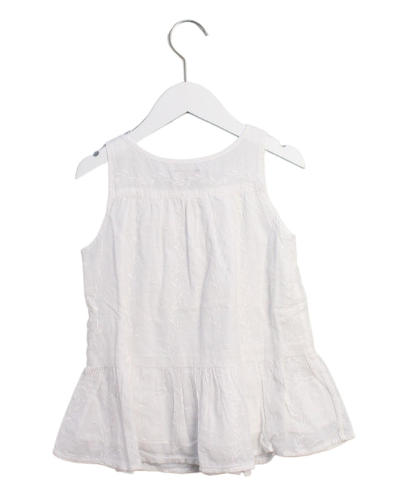 A White Sleeveless Tops from Polo Ralph Lauren in size 6T for girl. (Back View)