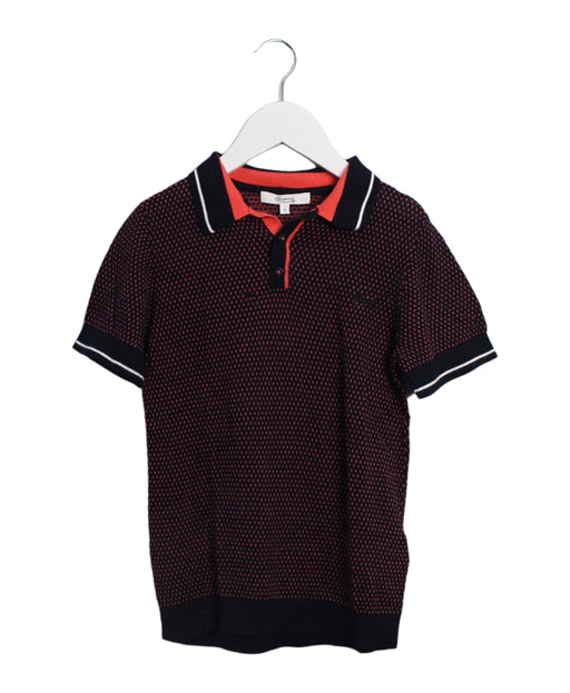 A Navy Short Sleeve Polos from Bonpoint in size 8Y for boy. (Front View)