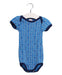 A Blue Short Sleeve Bodysuits from Petit Bateau in size 6-12M for boy. (Front View)