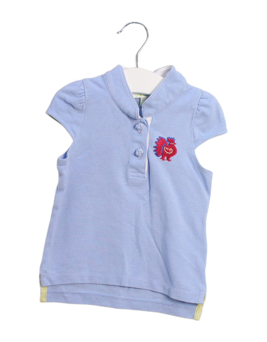 A Blue Sleeveless Tops from Shanghai Tang in size 2T for girl. (Front View)