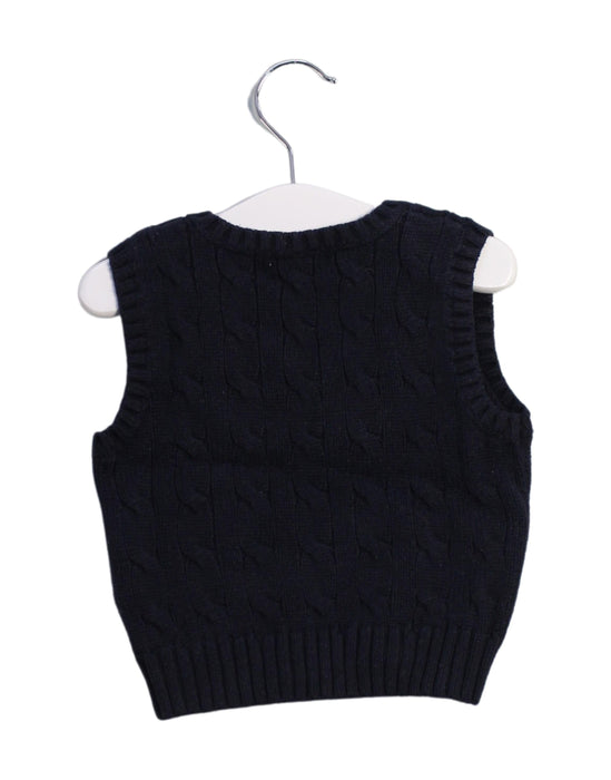 A Navy Sweater Vests from Ralph Lauren in size 3-6M for boy. (Back View)
