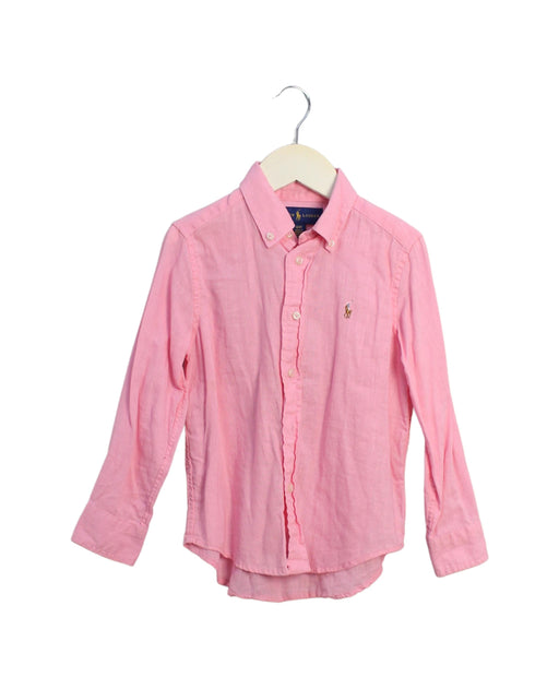 A Pink Shirts from Ralph Lauren in size 4T for boy. (Front View)