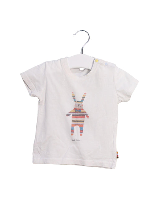 A Ivory Short Sleeve T Shirts from Paul Smith in size 6-12M for boy. (Front View)