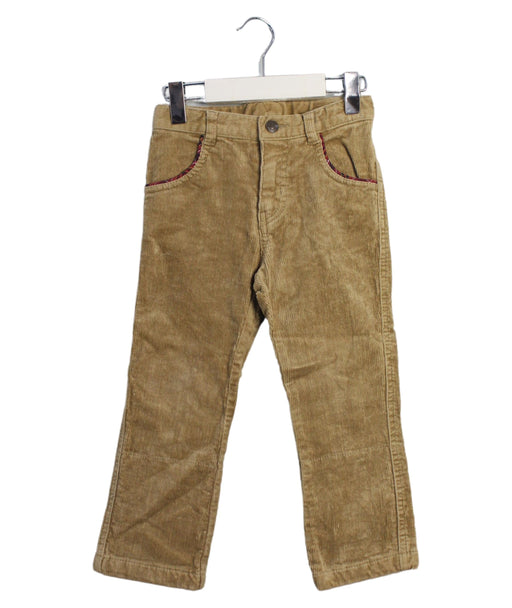 A Brown Casual Pants from Comme Ca Ism in size 2T for boy. (Front View)